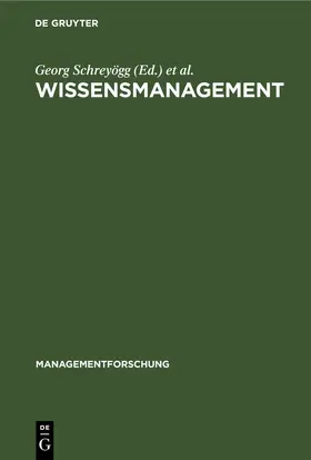 Schreyögg / Conrad |  Wissensmanagement | eBook | Sack Fachmedien