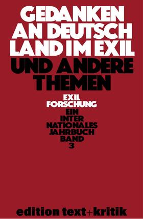 Koebner |  Gedanken an Deutschland im Exil und andere Themen | Buch |  Sack Fachmedien