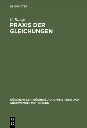 Runge |  Praxis der Gleichungen | eBook | Sack Fachmedien