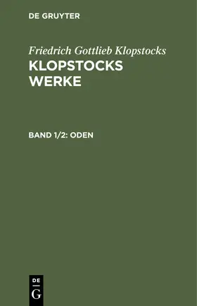 Klopstocks |  Oden | Buch |  Sack Fachmedien