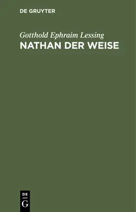 Lessing | Nathan der Weise | Buch | 978-3-11-242563-3 | sack.de