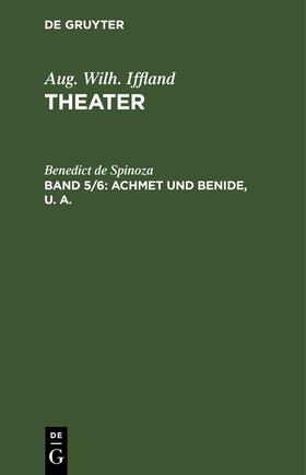 Iffland |  Achmet und Benide, u. a. | Buch |  Sack Fachmedien