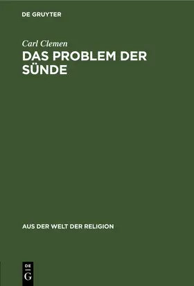 Clemen |  Das Problem der Sünde | eBook | Sack Fachmedien