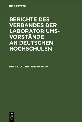  (21. September 1905) | eBook | Sack Fachmedien