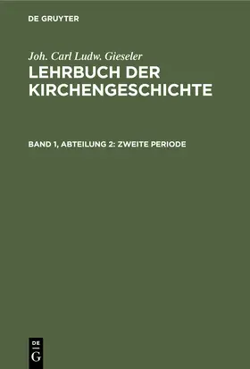 Gieseler / Redepenning |  Zweite Periode | Buch |  Sack Fachmedien