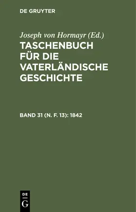 Hormayr |  1842 | eBook | Sack Fachmedien