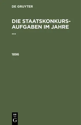  1896 | eBook | Sack Fachmedien