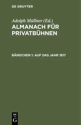 Müllner |  Auf das Jahr 1817 | Buch |  Sack Fachmedien