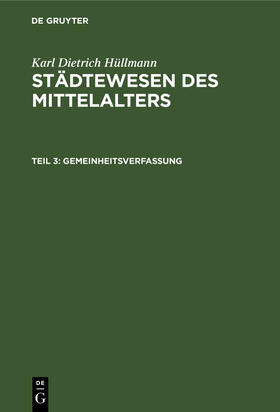 Hüllmann | Gemeinheitsverfassung | Buch | 978-3-11-246375-8 | sack.de