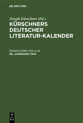 Lüdtke / Richter |  1943 | eBook | Sack Fachmedien