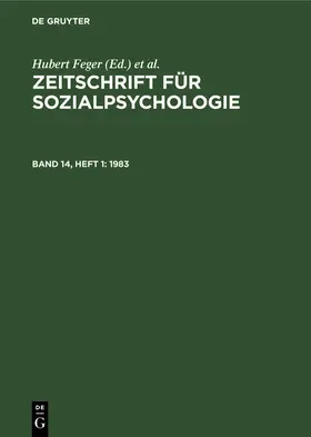 Feger / Graumann / Holzkamp |  1983 | eBook | Sack Fachmedien