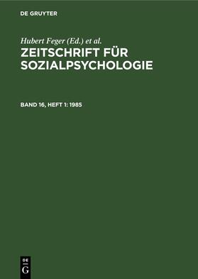 Feger / Graumann / Holzkamp |  1985 | eBook | Sack Fachmedien