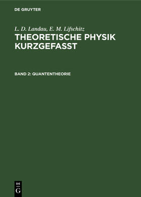  Quantentheorie | Buch |  Sack Fachmedien