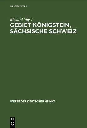 Vogel |  Gebiet Königstein, sächsische Schweiz | Buch |  Sack Fachmedien