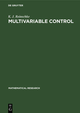 Reinschke |  Multivariable Control | eBook | Sack Fachmedien