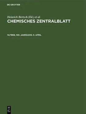 Bertsch / Pflücke / Klemm |  3. April | Buch |  Sack Fachmedien