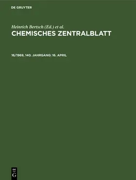 Bertsch / Pflücke / Klemm |  16. April | Buch |  Sack Fachmedien