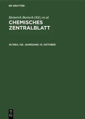 Bertsch / Pflücke / Klemm |  13. Oktober | Buch |  Sack Fachmedien