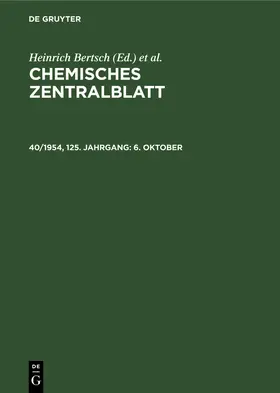 Bertsch / Pflücke / Klemm |  6. Oktober | Buch |  Sack Fachmedien