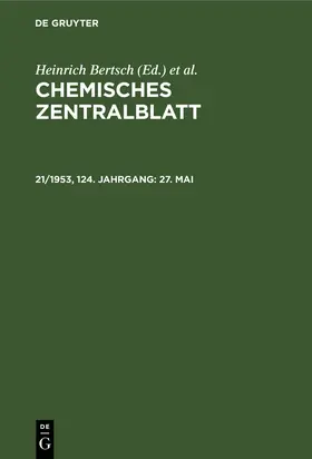 Bertsch / Pflücke / Klemm |  27. Mai | Buch |  Sack Fachmedien