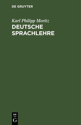 Moritz |  Deutsche Sprachlehre | Buch |  Sack Fachmedien