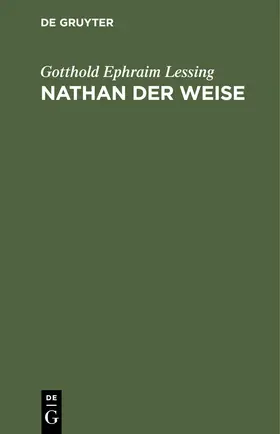 Lessing |  Nathan der Weise | eBook | Sack Fachmedien