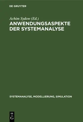 Sydow |  Anwendungsaspekte der Systemanalyse | Buch |  Sack Fachmedien