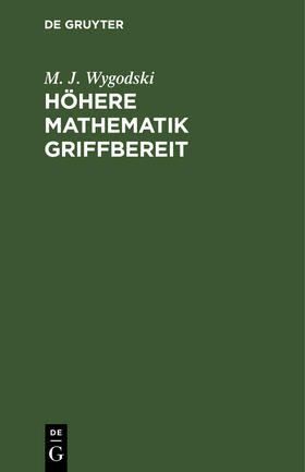 Wygodski |  Höhere Mathematik griffbereit | Buch |  Sack Fachmedien