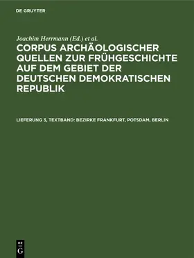 Grebe / Faust |  Bezirke Frankfurt, Potsdam, Berlin | Buch |  Sack Fachmedien