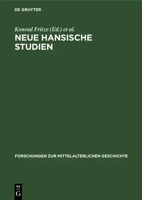 Fritze / Voigt / Müller-Mertens |  Neue Hansische Studien | Buch |  Sack Fachmedien