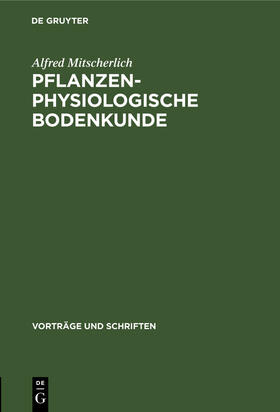 Mitscherlich |  Pflanzenphysiologische Bodenkunde | Buch |  Sack Fachmedien