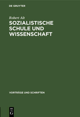 Alt |  Sozialistische Schule und Wissenschaft | Buch |  Sack Fachmedien