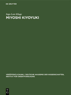 Kluge |  Miyoshi Kiyoyuki | Buch |  Sack Fachmedien