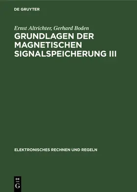 Boden / Altrichter |  Anwendung für Fernsehen, Film, Messtechnik und Akustik sowie eine Geschichtliche Entwicklung | Buch |  Sack Fachmedien