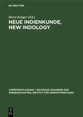 Krüger |  Neue Indienkunde, New Indology | Buch |  Sack Fachmedien