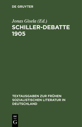 Gisela |  Schiller-Debatte 1905 | Buch |  Sack Fachmedien