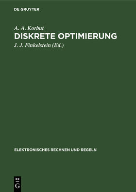 Korbut / Finkelstein |  Diskrete Optimierung | Buch |  Sack Fachmedien