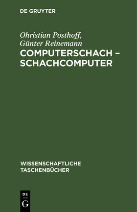 Reinemann / Posthoff |  Computerschach - Schachcomputer | Buch |  Sack Fachmedien