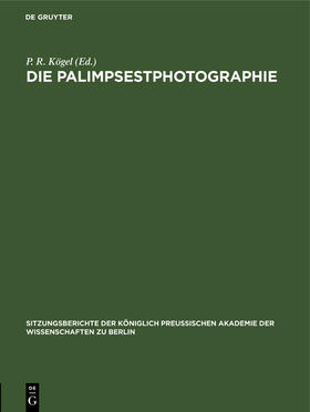  Die Palimpsestphotographie | Buch |  Sack Fachmedien