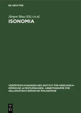 Schmidt / Mau |  Isonomia | Buch |  Sack Fachmedien