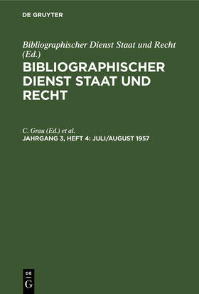  Juli/August 1957 | Buch |  Sack Fachmedien