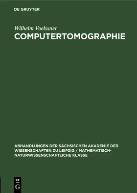 Voelssner |  Computertomographie | Buch |  Sack Fachmedien