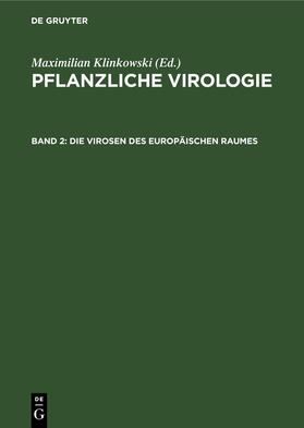Klinkowski |  Die Virosen des europäischen Raumes | Buch |  Sack Fachmedien
