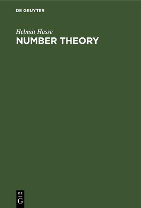 Hasse |  Number Theory | Buch |  Sack Fachmedien