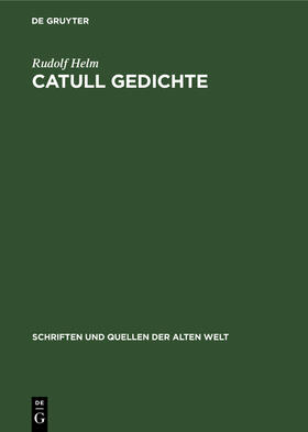 Helm |  Catull Gedichte | Buch |  Sack Fachmedien