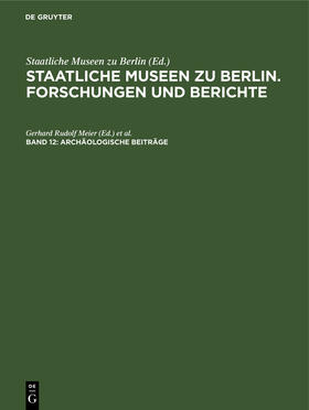 Fründt / Meier |  Archäologische Beiträge | Buch |  Sack Fachmedien