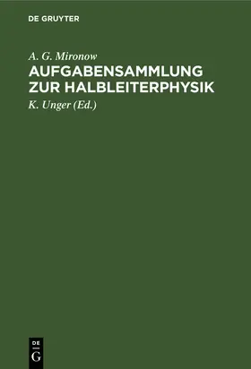 Bontsch-Brujewitsch / Swjagin / Karpenko |  Aufgabensammlung zur Halbleiterphysik | Buch |  Sack Fachmedien