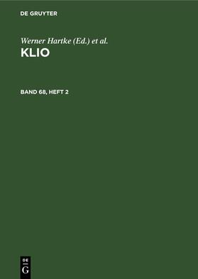 Hartke / Günther / Irmscher |  Klio. Band 68, Heft 2 | eBook | Sack Fachmedien