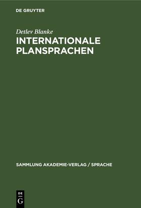 Blanke |  Internationale Plansprachen | Buch |  Sack Fachmedien