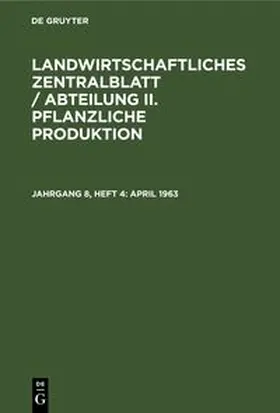  April 1963 | eBook | Sack Fachmedien